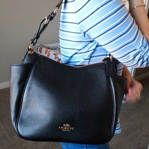 Coach Shoulder Bag Black "RORI"